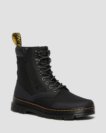 Black Men's Dr Martens Combs Zip Casual Boots | CA 465HAP